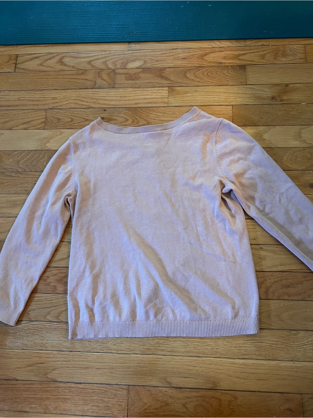 Ann Taylor Women's Scoop Neck Sweater in Pale Pink